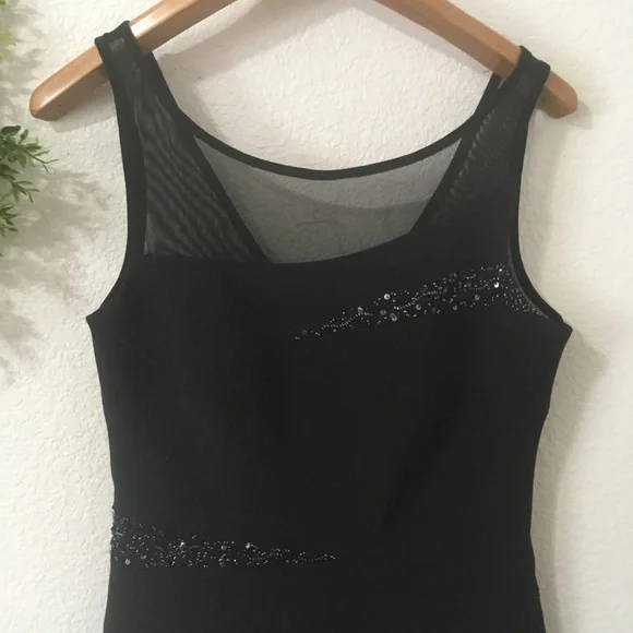 Alex & Eve Black Bead and Sequin Sleeveless Dress - Picture 3 of 6